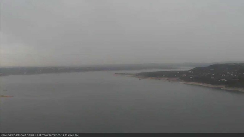 Lake Travis webcam, January 11, 2022 11:45 AM CT