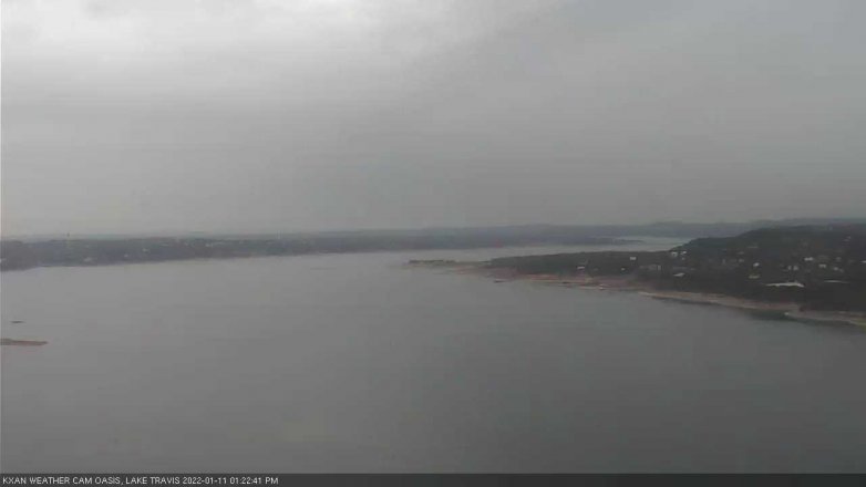 Lake Travis webcam, January 11, 2022 1:25 PM CT
