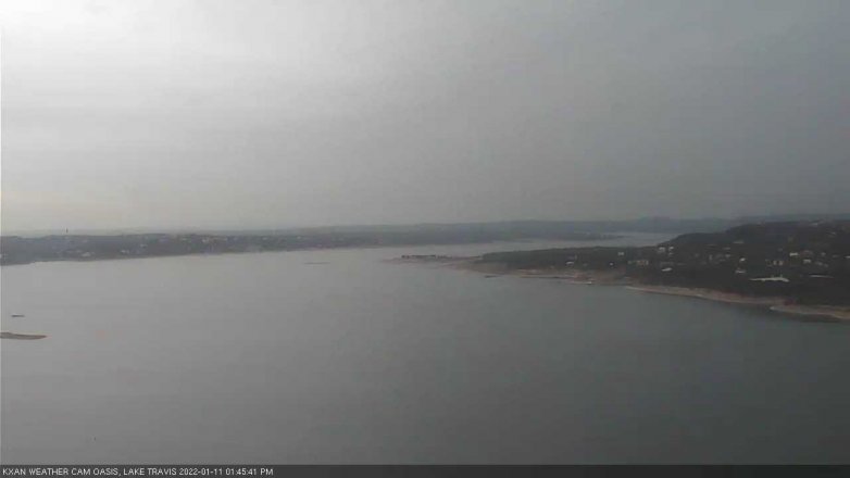 Lake Travis webcam, January 11, 2022 1:45 PM CT