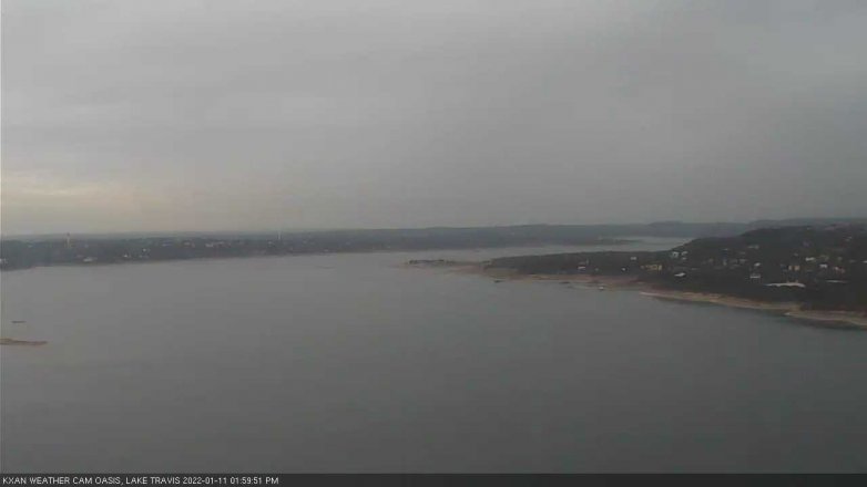 Lake Travis webcam, January 11, 2022 2:00 PM CT