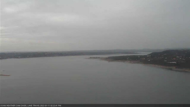 Lake Travis webcam, January 11, 2022 2:25 PM CT