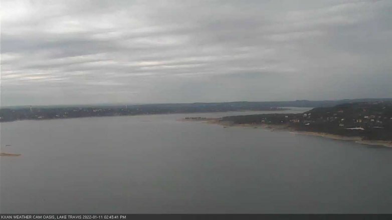 Lake Travis webcam, January 11, 2022 2:45 PM CT
