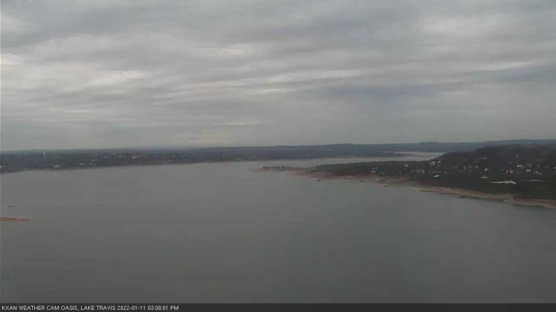Lake Travis webcam, January 11, 2022 3:00 PM CT