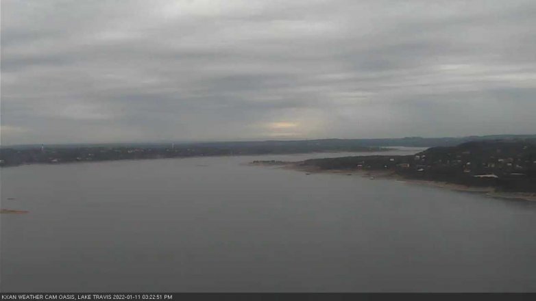Lake Travis webcam, January 11, 2022 3:25 PM CT