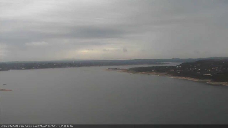 Lake Travis webcam, January 11, 2022 4:00 PM CT