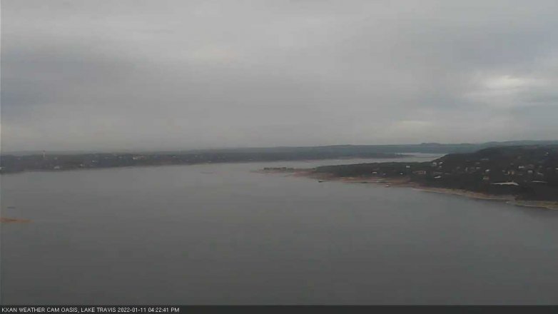 Lake Travis webcam, January 11, 2022 4:25 PM CT