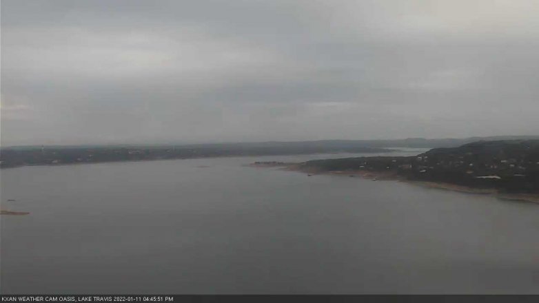 Lake Travis webcam, January 11, 2022 4:45 PM CT