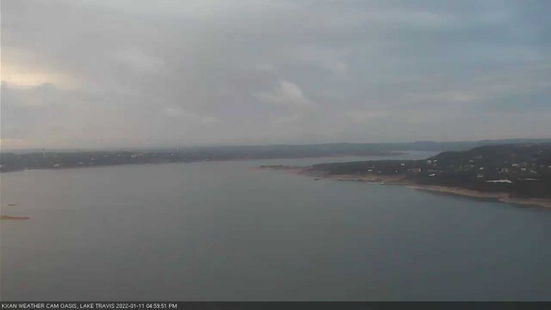 Lake Travis webcam, January 11, 2022 5:00 PM CT