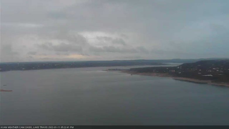 Lake Travis webcam, January 11, 2022 5:25 PM CT