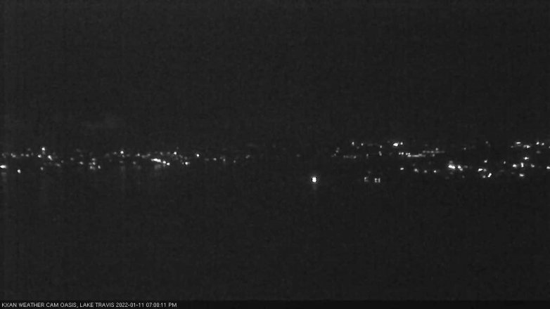 Lake Travis webcam, January 11, 2022 7:00 PM CT