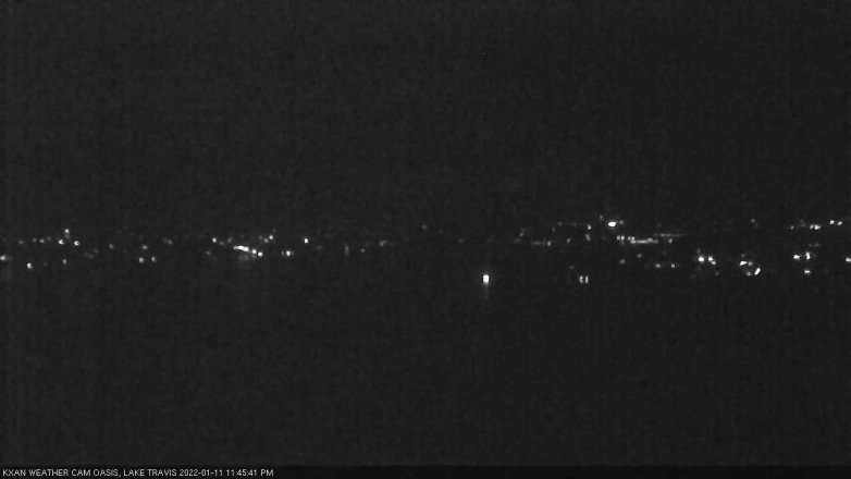 Lake Travis webcam, January 11, 2022 11:45 PM CT