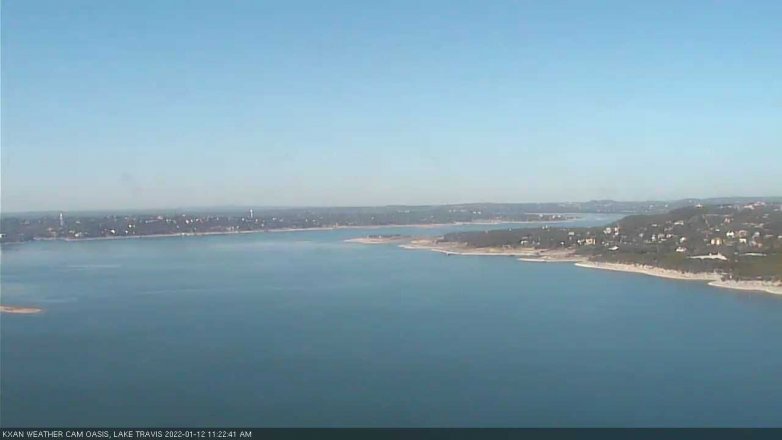 Lake Travis webcam, January 12, 2022 11:25 AM CT