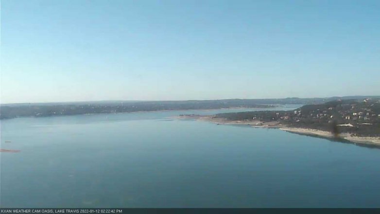Lake Travis webcam, January 12, 2022 2:25 PM CT