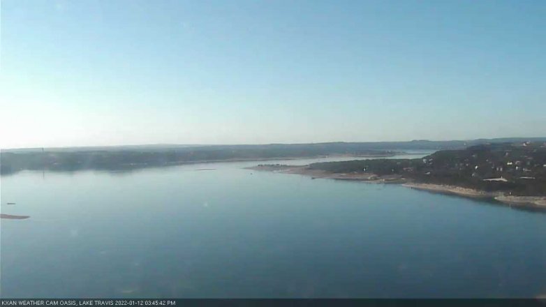 Lake Travis webcam, January 12, 2022 3:45 PM CT