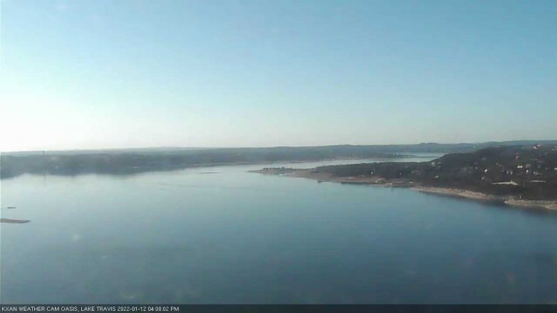 Lake Travis webcam, January 12, 2022 4:00 PM CT