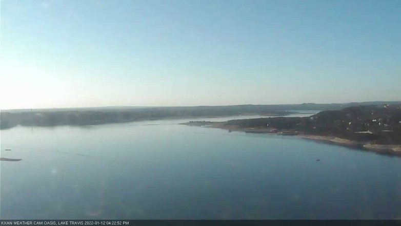 Lake Travis webcam, January 12, 2022 4:25 PM CT