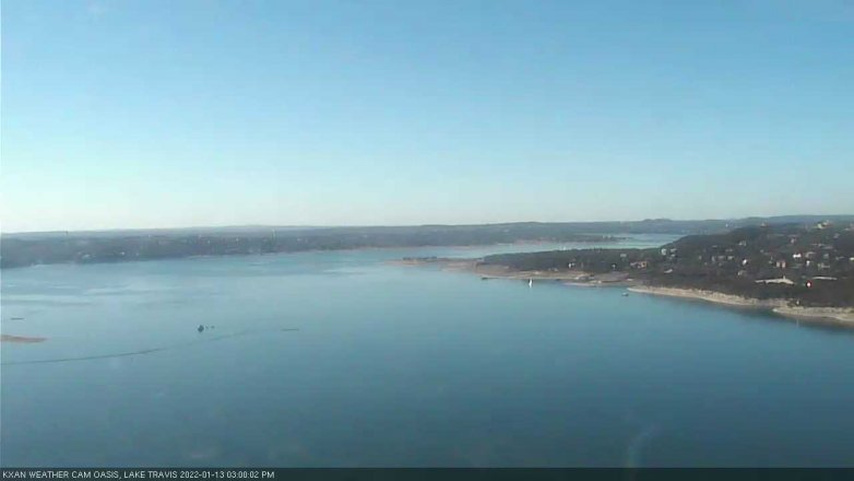 Lake Travis webcam, January 13, 2022 3:00 PM CT