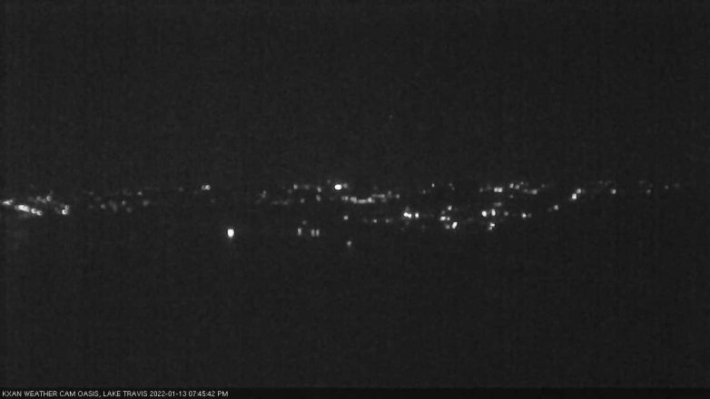 Lake Travis webcam, January 13, 2022 7:45 PM CT