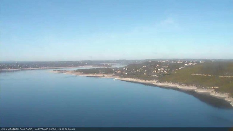Lake Travis webcam, January 14, 2022 10:00 AM CT