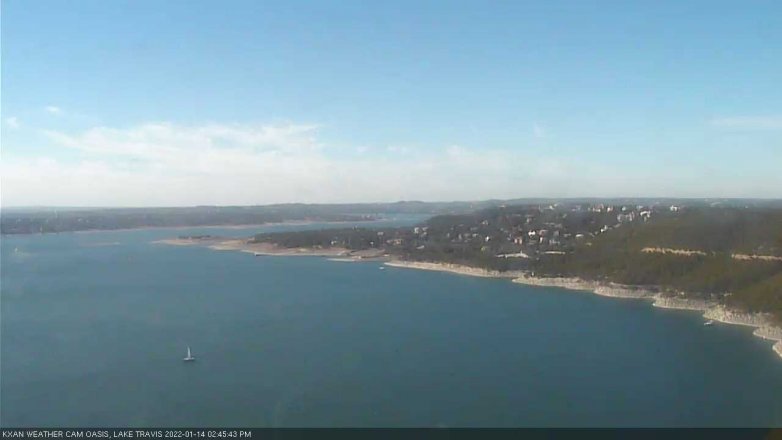 Lake Travis webcam, January 14, 2022 2:45 PM CT