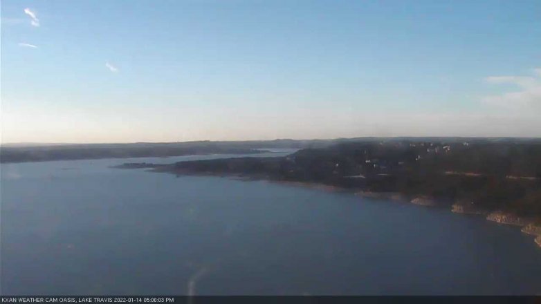 Lake Travis webcam, January 14, 2022 5:00 PM CT
