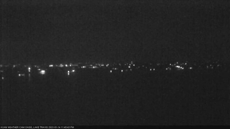 Lake Travis webcam, January 14, 2022 11:45 PM CT