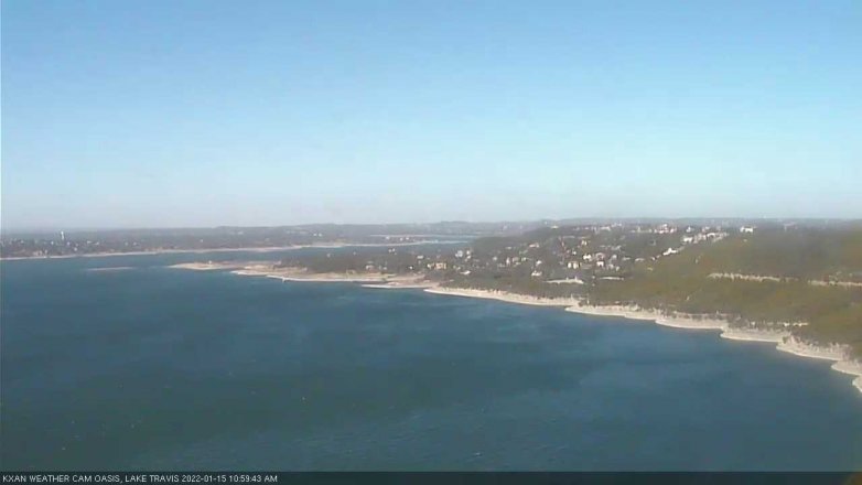 Lake Travis webcam, January 15, 2022 11:00 AM CT