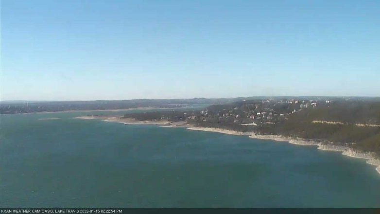 Lake Travis webcam, January 15, 2022 2:25 PM CT