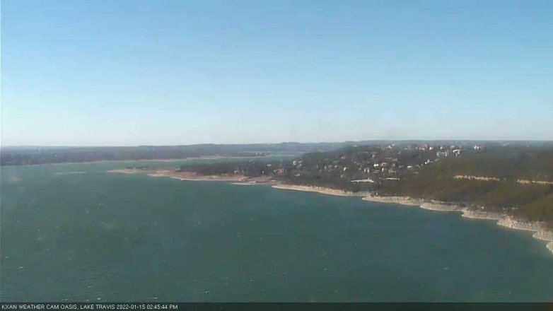 Lake Travis webcam, January 15, 2022 2:45 PM CT