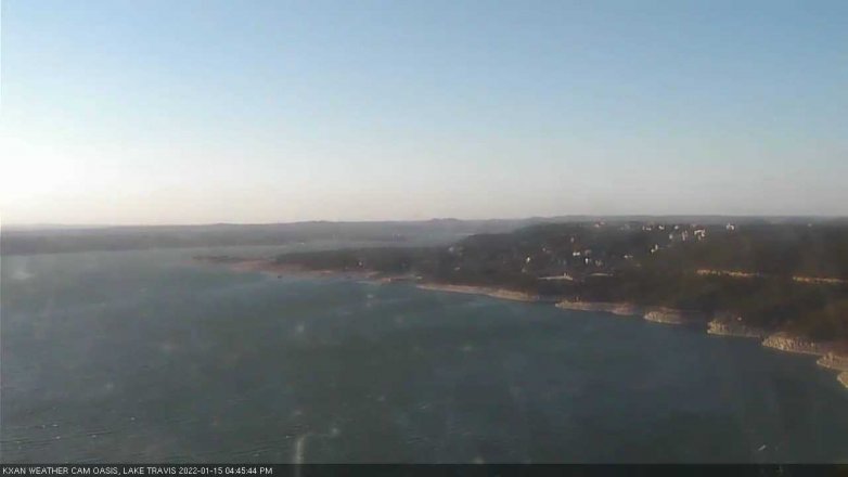 Lake Travis webcam, January 15, 2022 4:45 PM CT