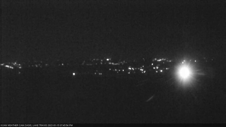 Lake Travis webcam, January 15, 2022 7:45 PM CT