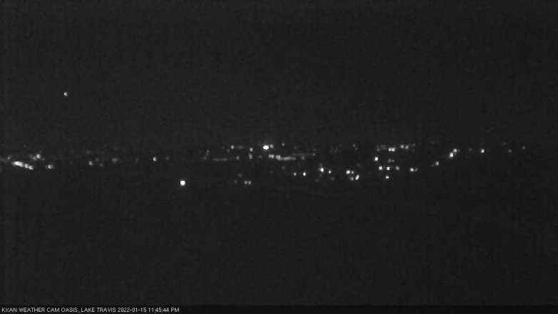 Lake Travis webcam, January 15, 2022 11:45 PM CT