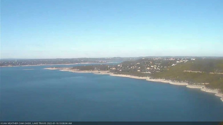 Lake Travis webcam, January 16, 2022 10:00 AM CT