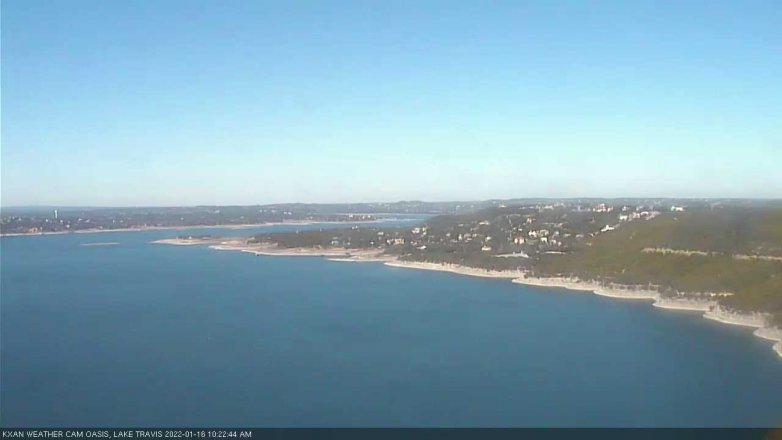 Lake Travis webcam, January 16, 2022 10:25 AM CT