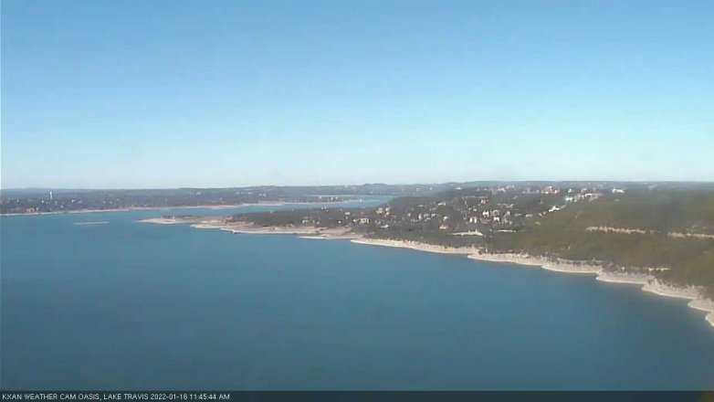 Lake Travis webcam, January 16, 2022 11:45 AM CT