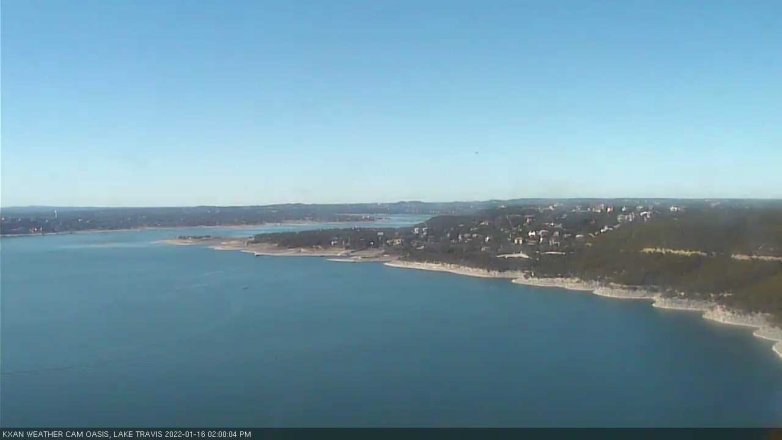 Lake Travis webcam, January 16, 2022 2:00 PM CT