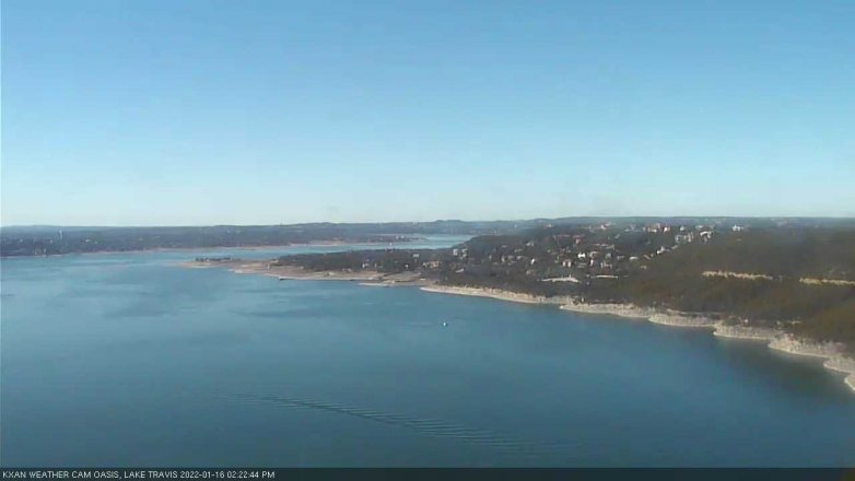 Lake Travis webcam, January 16, 2022 2:25 PM CT