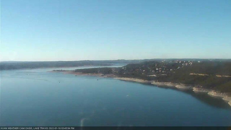 Lake Travis webcam, January 16, 2022 3:45 PM CT