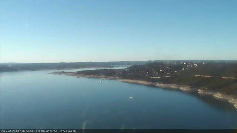 Lake Travis webcam, January 16, 2022 4:00 PM CT