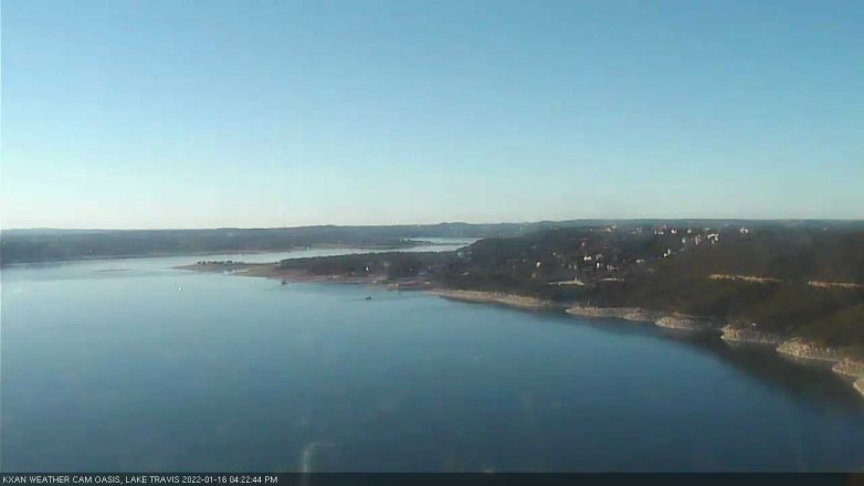 Lake Travis webcam, January 16, 2022 4:25 PM CT