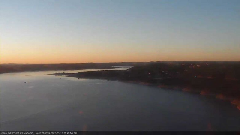 Lake Travis webcam, January 16, 2022 5:45 PM CT