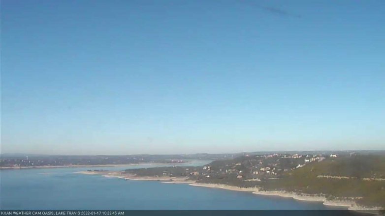 Lake Travis webcam, January 17, 2022 10:25 AM CT