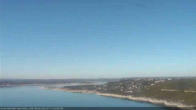 Lake Travis webcam, January 17, 2022 12:25 PM CT