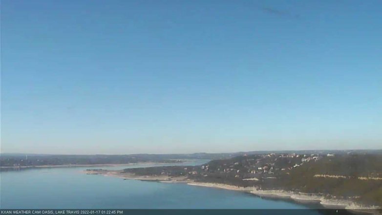 Lake Travis webcam, January 17, 2022 1:25 PM CT
