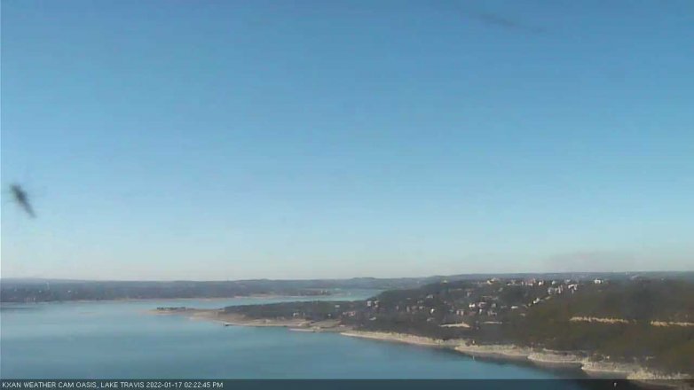 Lake Travis webcam, January 17, 2022 2:25 PM CT