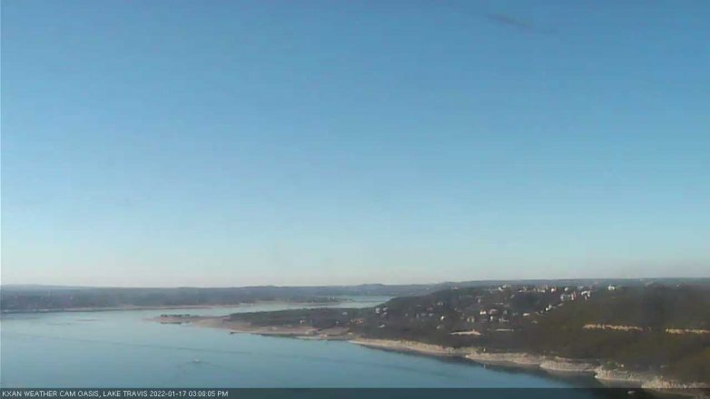 Lake Travis webcam, January 17, 2022 3:00 PM CT