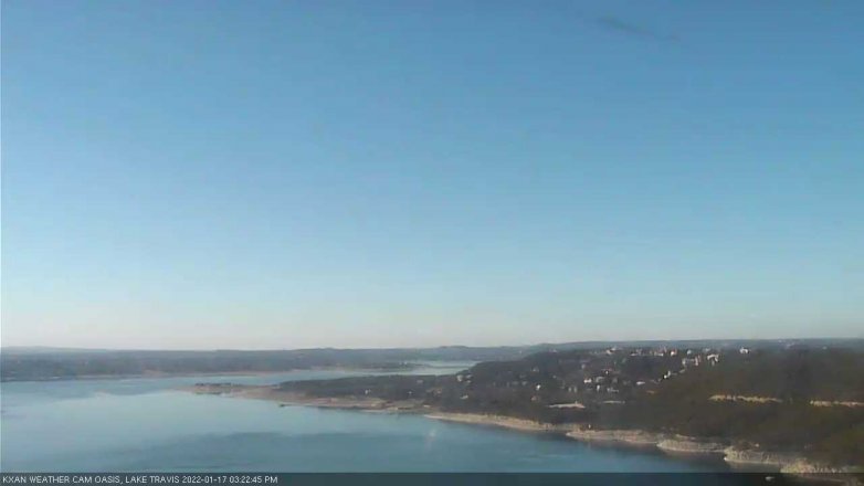 Lake Travis webcam, January 17, 2022 3:25 PM CT