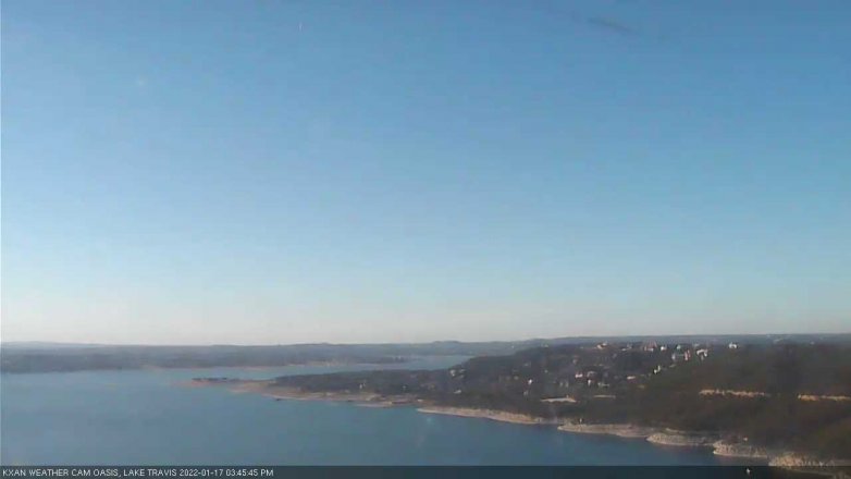Lake Travis webcam, January 17, 2022 3:45 PM CT