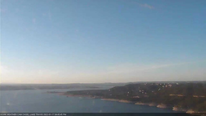 Lake Travis webcam, January 17, 2022 4:45 PM CT