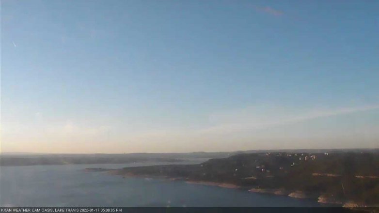 Lake Travis webcam, January 17, 2022 5:00 PM CT